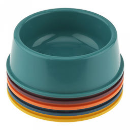 Миска для кормления животных пластмассовая Pet 0,36л, д12,5см, h5см, дно д15см, цвета микс (Китай) - Pet toys фото 9
