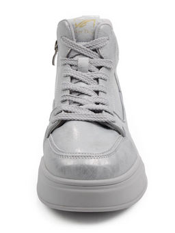 01-A324-6B GRAY/LT. BLUE Ботинки демисезонные женские (натуральная кожа)