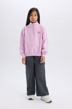 K?z Cocuk Wide Leg Bol Genis Paca Kargo Cepli Esofman Alt?