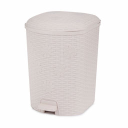 Контейнер для мусора 12 л "Плетенка" с пед. арт.А (М2048), (М2347), (М7996)