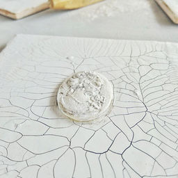 Паста с эффектом трещин матовая Белая