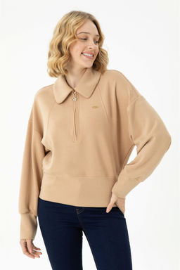 Женский свитшот песочного цвета - U.s. polo assn фото 8