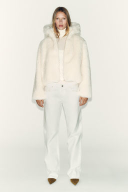 SHEARLING BOMBER JACKET WITH THERMAL INSULATION