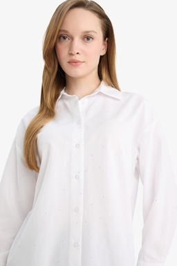 Relax F_t Poplin G_mlek Tunik - Defacto фото 3