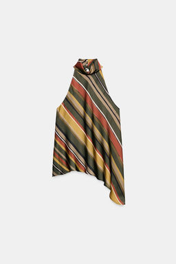 ASYMMETRIC STRIPED TOP - Zara фото 6