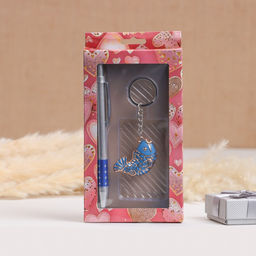 Набор подарочный 2 в 1, ручка, брелок, МИКС