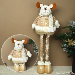 Новогоднее украшение Олень на телескопических ножках 28/75 см / YX-E2651-1 /уп 36/ - Галеонтрейд фото 5