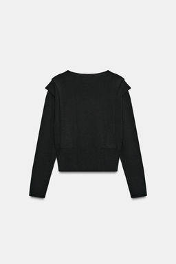KNIT TOP WITH SHOULDER PADS - Zara фото 2