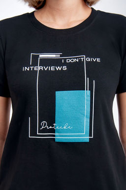 Арт. 3747 Футболка женская 42-50 (5 шт) Цвет:черный - Калинка фото 13