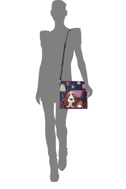 Сумка с аппликацией ДС-144-106 черный - Protege фото 5