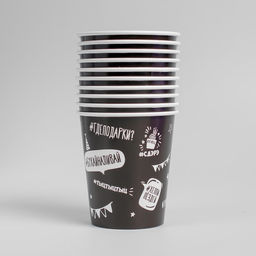 Цена за 10 шт. Стакан бумажный Оскорбительный, 250 мл - Страна карнавалия фото 2