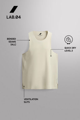 CAMISETA TANK LIGERA RUNNING / Verde gris