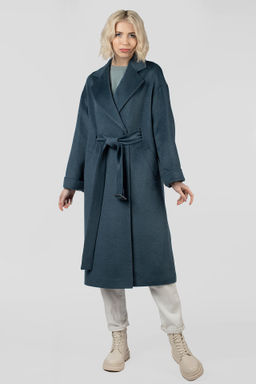 Пальто женское демисезонное (пояс) - El podio фото 3