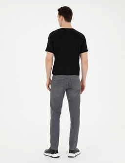 Gri Slim Fit Jean Pantolon