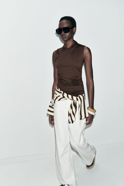 DRAPED GATHERED TOP - Zara фото 4