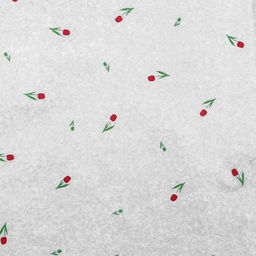 Цена за 10 шт. Бумага упаковочная тишью, Цветы, белый, 50 см ? 70 см 17 грамм