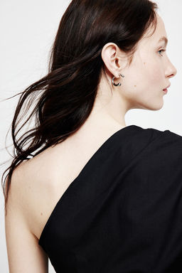 Top drapeado de un hombro - H&m фото 3