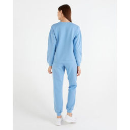 Костюм женский (свитшот, брюки) MINAKU: Casual Collection, размер 52, голубой