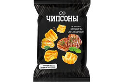 Цена за 5 шт.Чипсоны, чипсы со вкусом говядины со специями, 40 г