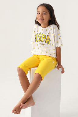 K_z _ocuk Krem Pijama Tak_m_ Sepette S_rpriz _ndirim - U.s. polo assn фото 2
