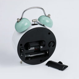 Часы - будильник детские «Единорог», дискретный ход, 9.5×14×5 см, белый