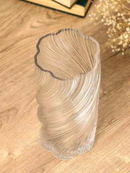 Ваза «Бриджит», 24.5×11 см, стекло, прозрачная