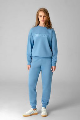 Арт. 2520/3  Костюм с брюками женский 44-52 (5 шт) Цвет:верх-голубой,низ-голубой