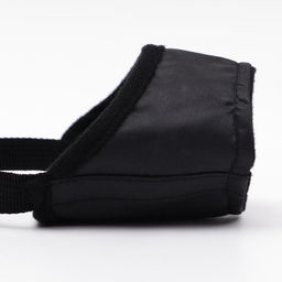 Намордник текстильный, размер 6 (длина по носу 7,3 см, обхват морды 27 см), чёрный - Пижон фото 3