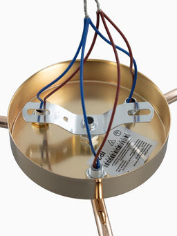 Люстра 12276/3FGD, 3×40 Вт, E27, 64×18×23 см, золото