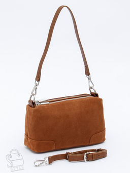 Сумка женская кожаная 5555PEF brown Polina&Eiterou