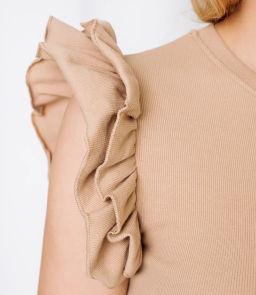 Футболка #ОКТ085006, бежевый - Dommod фото 5