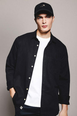 Regular Fit Polo Yaka Pamuklu Uzun Kollu Gomlek - Defacto фото 3