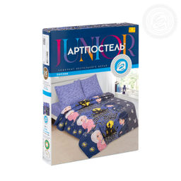 Постельное белье Академия (поплин детский) 1,5 сп./Пододеяльник: 1 шт. - 215*145; Простыня: 1 шт. - 214*150; Наволочка: 2 шт. - 70*70; Поплин детский