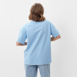 Футболка женская MINAKU: Casual Collection, голубая, размер 44