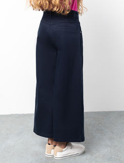 VILATTE / Брюки-кюлоты из хлопкового твила с эластаном для девочки  фото 4