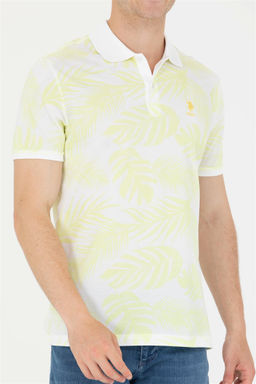 U. S. Polo Assn Мужская светло-желтая футболка с воротником-поло - U.s. polo assn фото 13