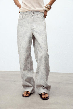 ZW COLLECTION MID-WAIST BALLOON JEANS - Zara фото 3