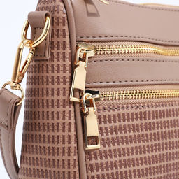 Сумка кросс-боди на молнии, цвет бежевый - Simaland фото 4