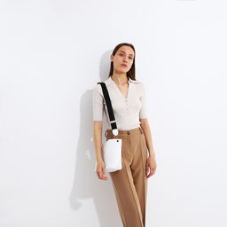 Сумка кросс-боди на молнии, цвет белый - Simaland фото 6