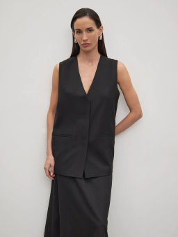 Жилет прямого кроя - Emka фото 3