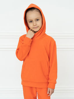 Костюм детский оранжевый флисовый 7043г(ш) (104, 56)