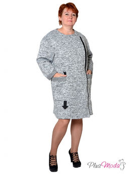 Пальто двубортное Модель №139 размеры 52-74 - Plusmoda фото 6