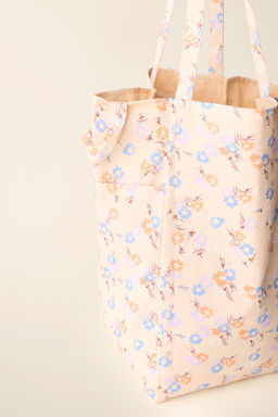 BOLSO ALGOD?N ESTAMPADO FLORES CREATED BY CARAMEL LONDON X ZARA / Multicolor  фото 6