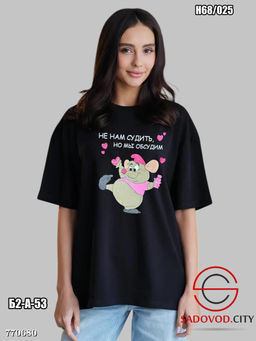 Женская футболка оверсайз - Bruno фото 2