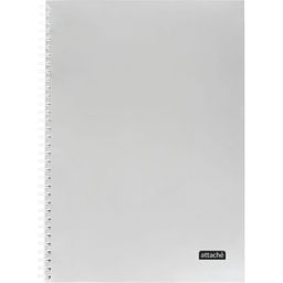 Бизнес-тетрадь А4 96л Attache Metallic Стальной клетка,греб, картон, фольга