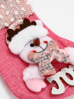 Подарочный набор в новогоднем носке: гель для душа, крем для рук, бальзам для губ и пилочка, URAL LAB