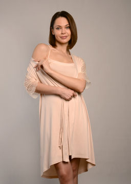 Халат НЮАНС (бежевый №24) - Ивановская трикотажная компания фото 3