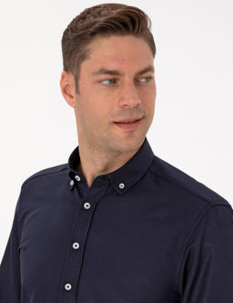 Lacivert Regular Fit Uzun Kollu G_mlek - Pierre cardin фото 2