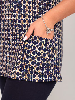 Костюм женский кулирка с бриджами АВГУСТИНА ЧЕРНИЛО - Domtrik фото 3