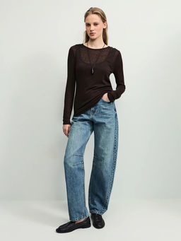 Двойной лонгслив из вискозы / Zarina  фото 2